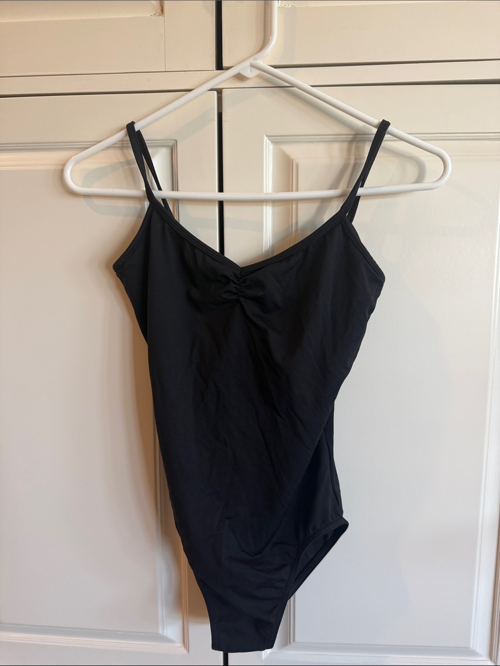 Bloch Black Ruched Front Bandeau Bodysuit